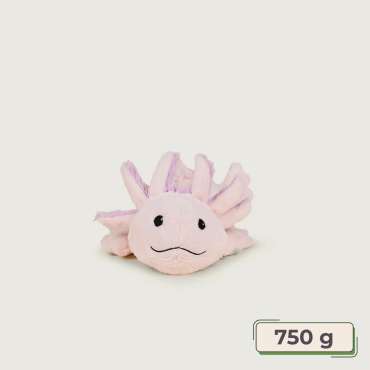 Warmies pink axolotl – sansebamse med varme på 750 g til ro og tryghed


