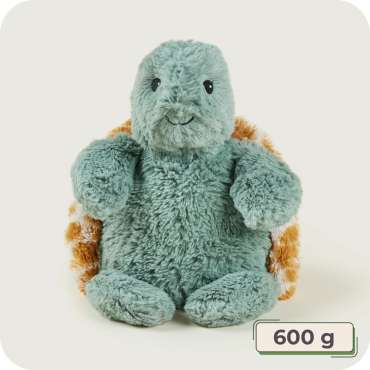 Sansebamse Warmies baby skildpadde 600 g – blød varmepude bamse


