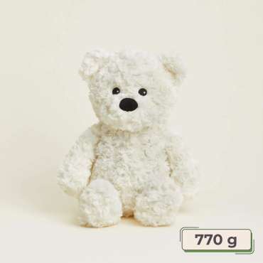 Sansebamse Warmies® bjørn, cremefarvet