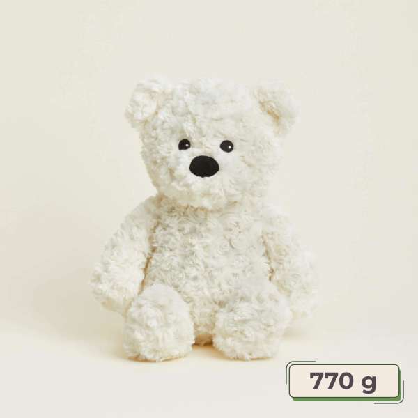 Sansebamse Warmies® bjørn, cremefarvet