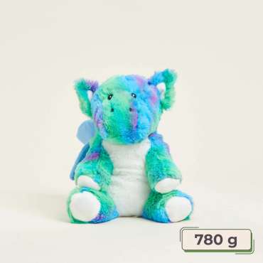 Sansebamse Warmies® regnbuedrage – blød og varmende bamse til kram og beroligende sanseoplevelser.

