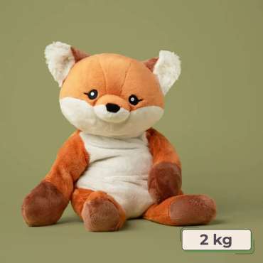 Hugimals Ræven Forrest – tyngdebamse på 2 kg til ro, tryghed og sanselig regulering

