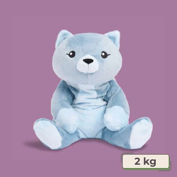 Hugimals Katten Frankie – tyngdebamse på 2 kg til ro, tryghed og sanselig regulering

