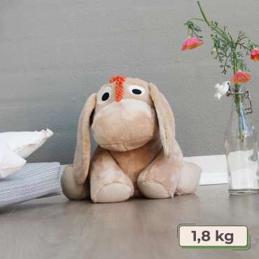 Æslet Rita tyngdebamse – blød bamse på 1,8 kg til ro og tryghed

