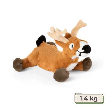 Hvidhalet hjort sansebamse med tyngde – blød tyngdebamse på 1,4 kg til ro og tryghed

