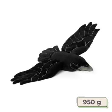 Tyngdebamse ravn med vægtlabel