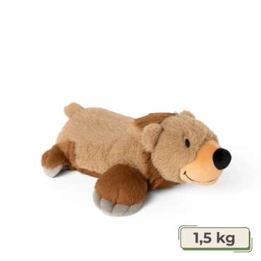 Bjørn sansebamse med tyngde – blød tyngdebamse på 1,5 kg til ro og tryghed

