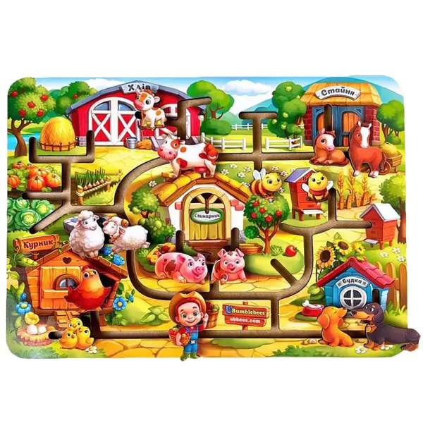 Bondegården pusle-labyrint