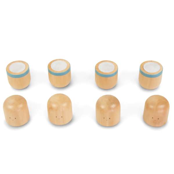 Alle brikker fra Andreu Toys lydpuslespil med dyr – farverige figurer til match-lyd leg.