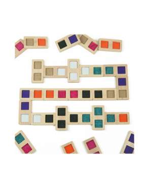 Andreu Toys taktil domino – sensorisk domino med teksturer