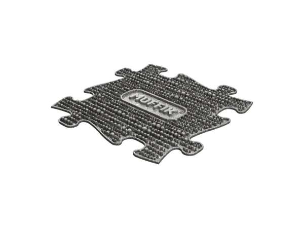 Muffik sanseplade mørk set fra siden – solid kvalitet


