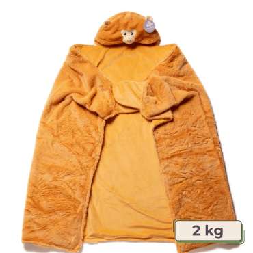 Abe hoodie-tyngdetæppe – blødt tæppe med hætte og vægt til ro og tryghed

