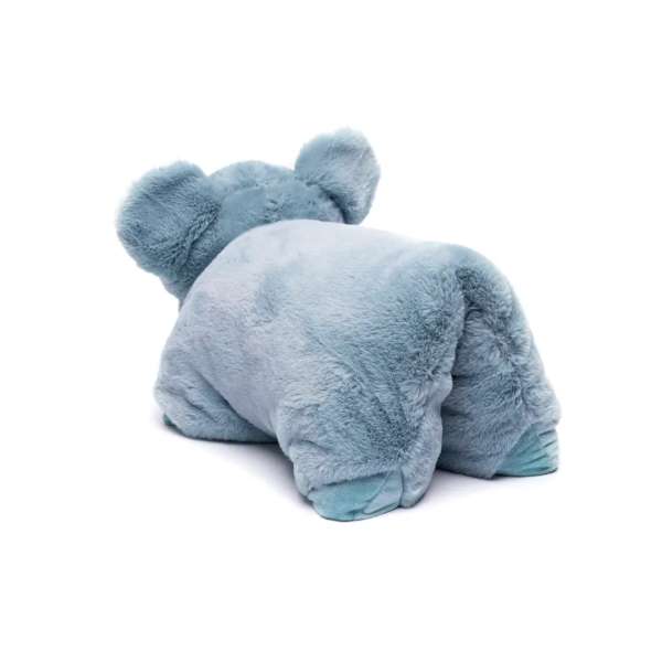 Koala tyngdepude i blå bagfra – blød pude med tyngde til ro og regulering

