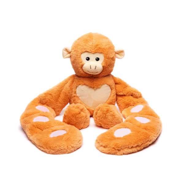 Abe Hugger tyngdebamse i brun plys – sansestimulerende bamse til afslapning og kropslig ro

