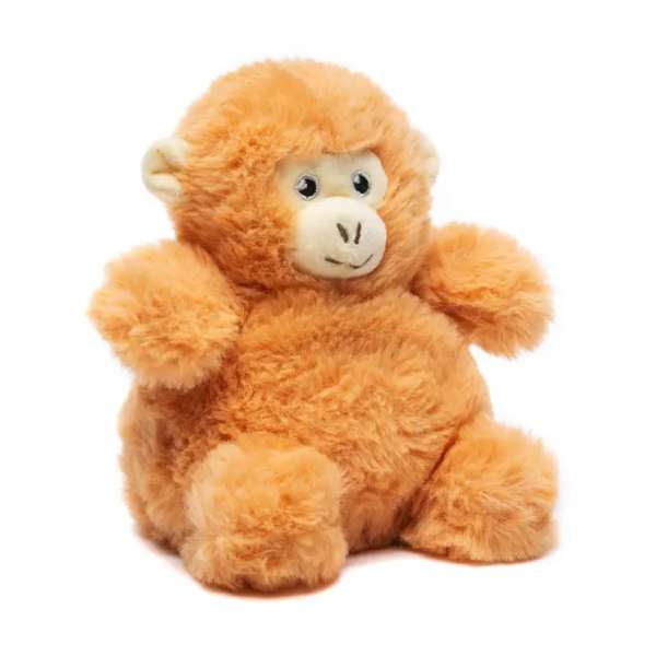 Abe Bitty Buds tyngdebamse i brun plys – kompakt tyngdebamse til tryghed og afslapning

