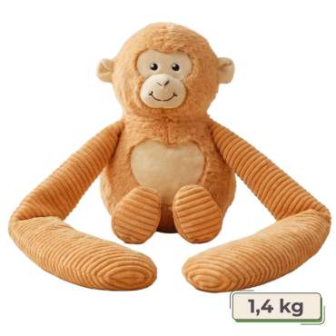Abe Little Hugger tyngdebamse i brun 1,4 kg – blød bamse med lange arme til ro og sanselig regulering

