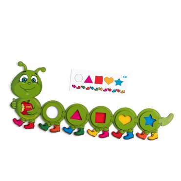 Træspil med forlæg – Larve (byg efter mønster)