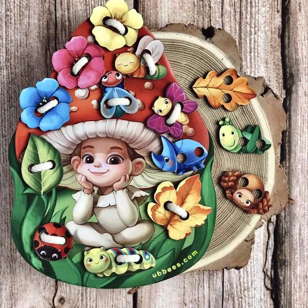 Snørespil i træ – Skovens svamp