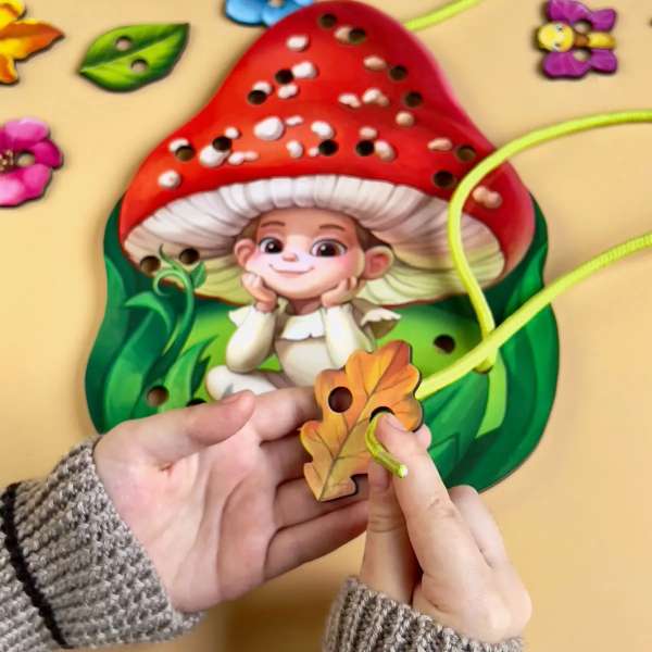 Snørespil i træ – Skovens svamp