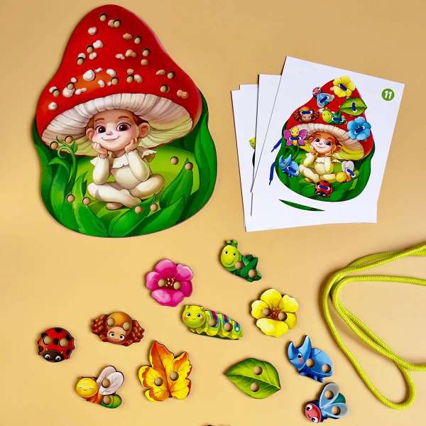 Snørespil i træ – Skovens svamp