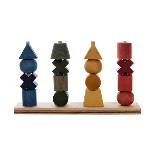 Regnbue stablelegetøj xl med snor og træ-nål