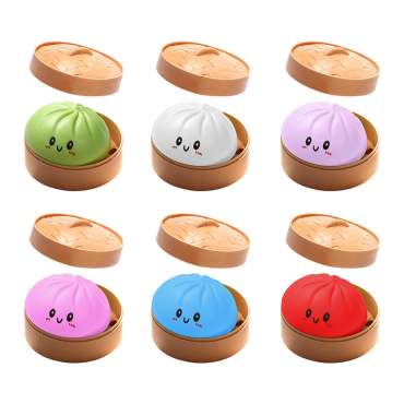 Squishy dumpling ensfarvet - Kawaii