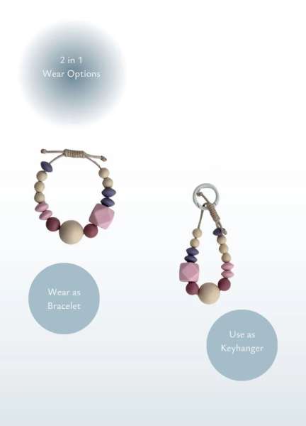 CalmBeads 2-i-1 armbånd og nøglering