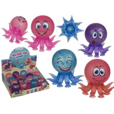 🐙 Antistress blæksprutte med sugekopper
