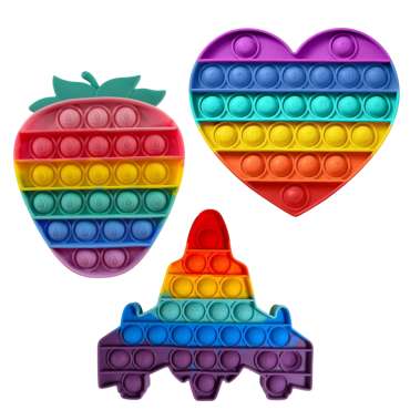 Pop-it fidget regnbue