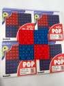 Edu-Pop stor pop-it fidget i rød og blå farvevariant – robust pop-it legetøj til sansestimulering, fokus, motorisk træning og aktiviteter i hjem, skole og institution.

