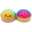 Tie-dye squishy dumpling kawaii i farverige regnbuenuancer med søde ansigter – blød slow rise squishy til sansestimulering, stressreduktion, koncentration og uro i hænderne.

