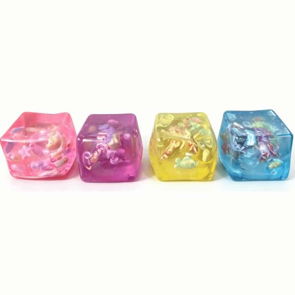 Squishy sugar cube med figurer