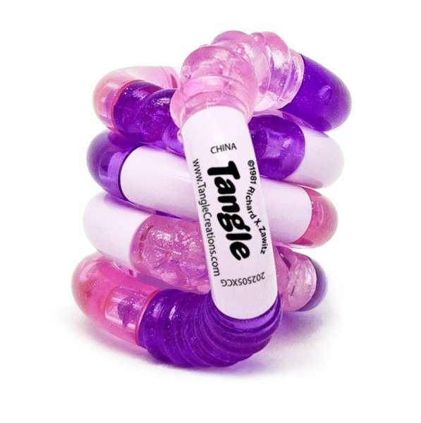 Purple Haze  Tangle® Jr. Textured fidget med glatte og strukturerede led.