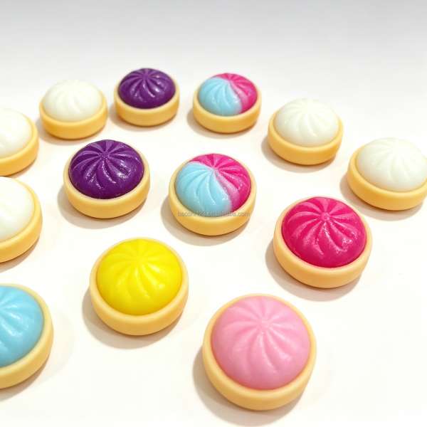 Mini Sticky Squishy Dumplings i assorterede farver og former – bløde kawaii squishies til taktil stimulering, sanselig leg, fokus og afslapning.

