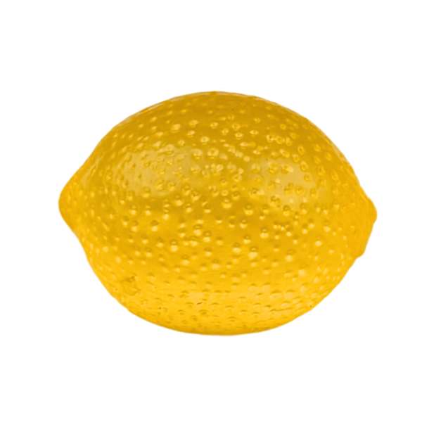 Squishy citron fra Squishy madpakken – blød squishy fidget med realistisk citrondesign til taktil stimulering, afslapning og sanselig leg.