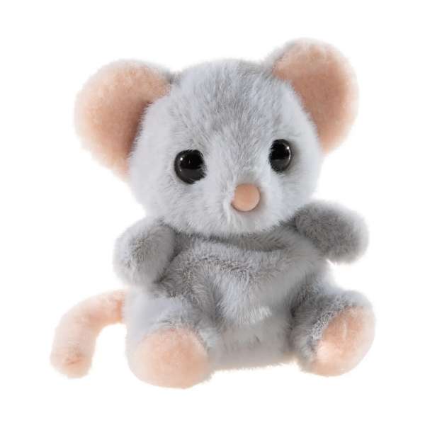 Chagyia mus dimsebamse – lille grå plysmus med blød pels og sødt ansigt, designet som hyggelig dimsebamse til taktil sansestimulering og beskæftigelse af hænderne.


