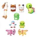 Store squishy kawaii dyr fra Frankie's Squishy Collection – bløde slow-rise squishies med søde dyr som axolotl, dino, pingvin, enhjørning og skildpadde til sansestimulering, koncentration og uro i hænderne.

