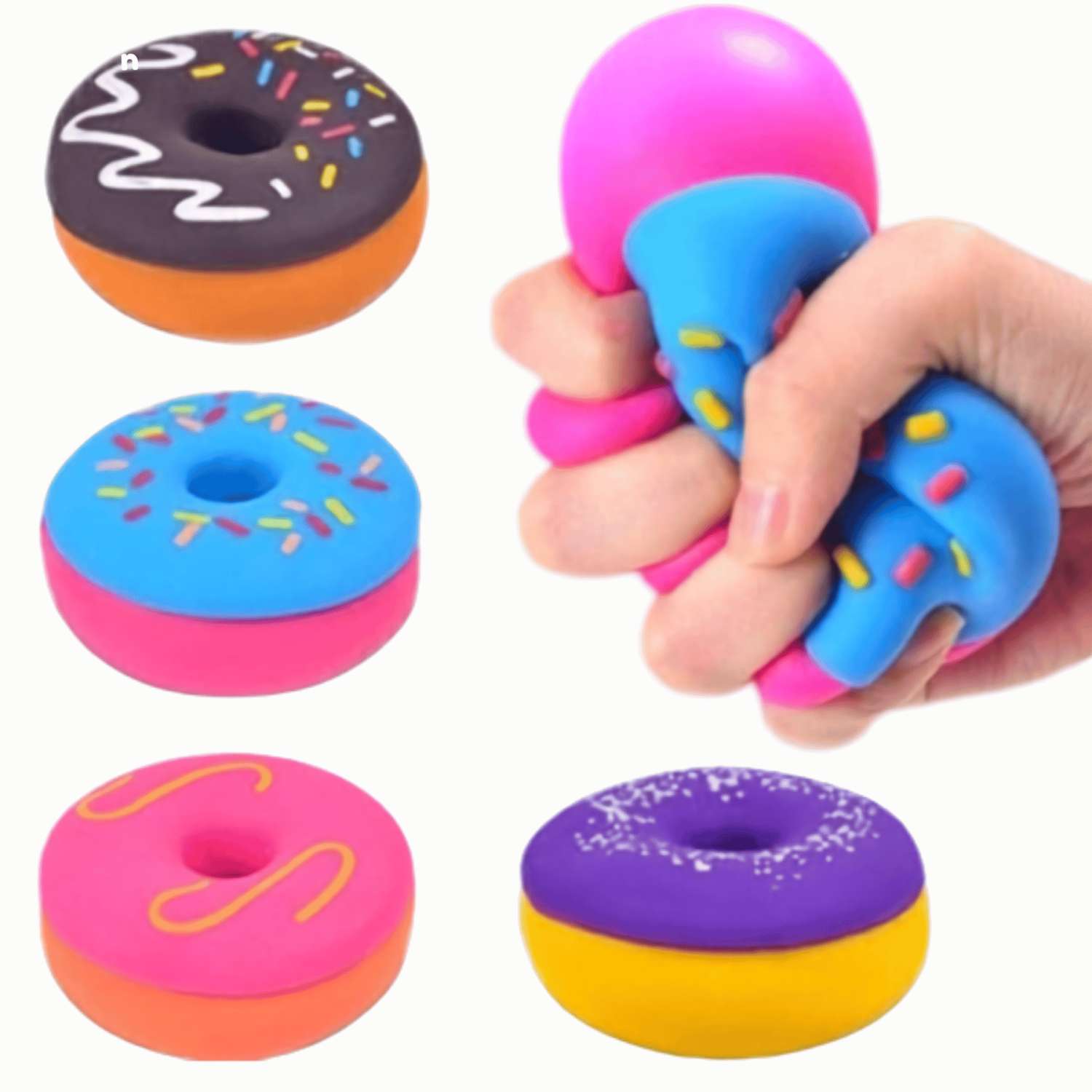 Squishy slow-rise donut - farve Blå