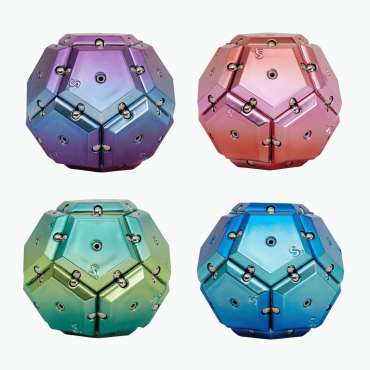 Chrome Geode Spheres