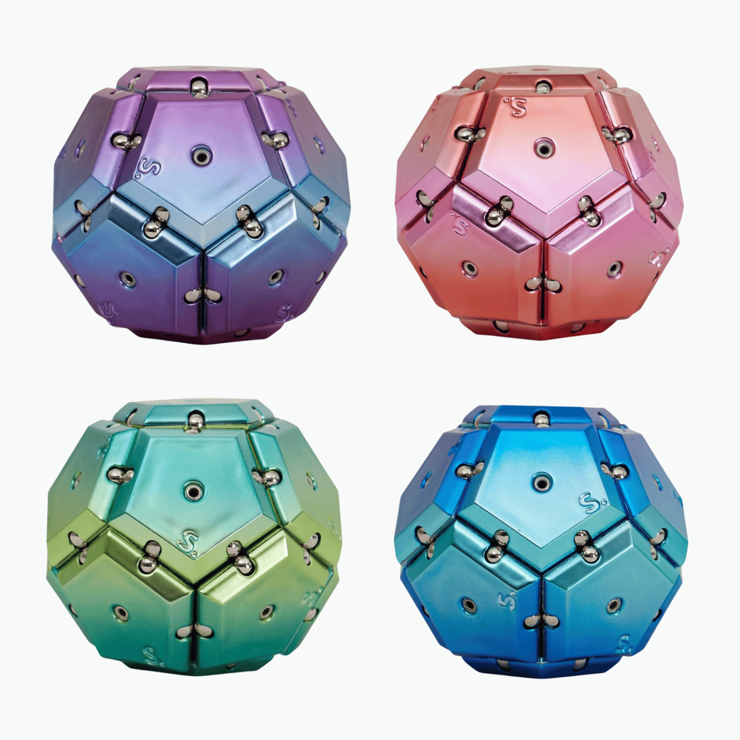 Chrome Geode Spheres - farve Gamma