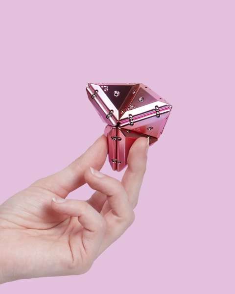 Chrome Geode Pyramid