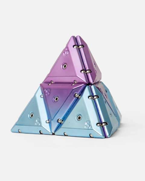 Chrome Geode Pyramid