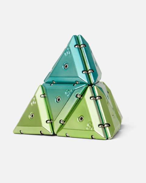 Chrome Geode Pyramid
