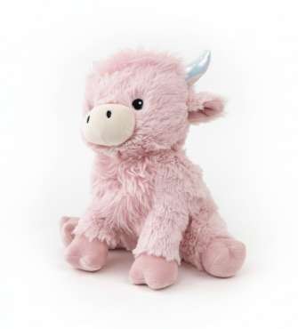 Sansebamse Warmies® lyserød højlandsko