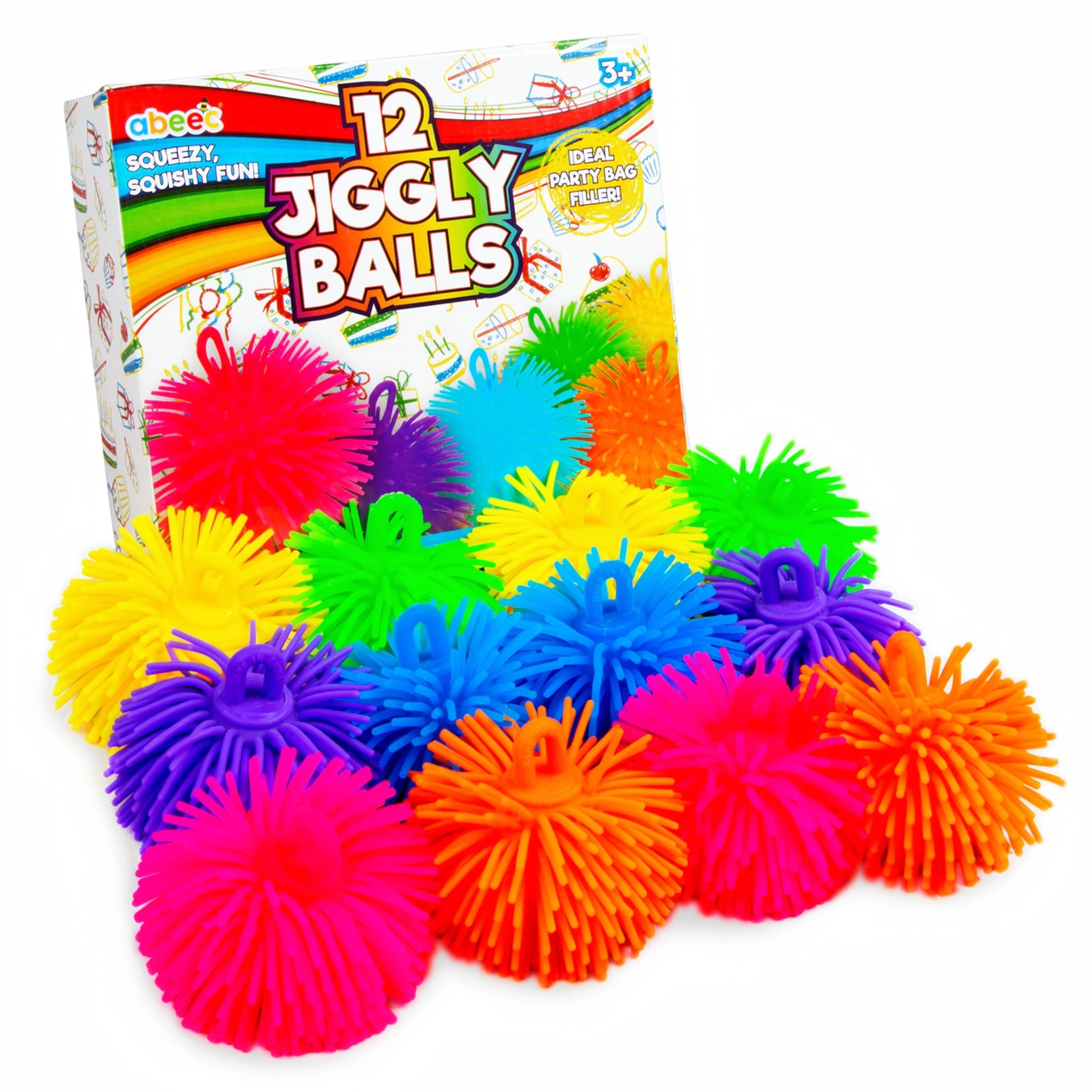 Jiggly Balls – 12 stk. pakke